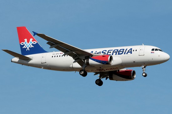 самолет air serbia